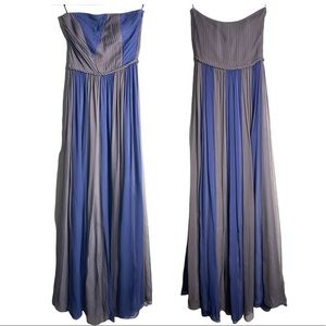 Aryn K. Blue and Gray Maxi Dress